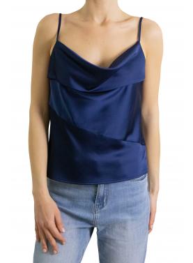 Top con scollo a cascata e spalline sottili Imperial